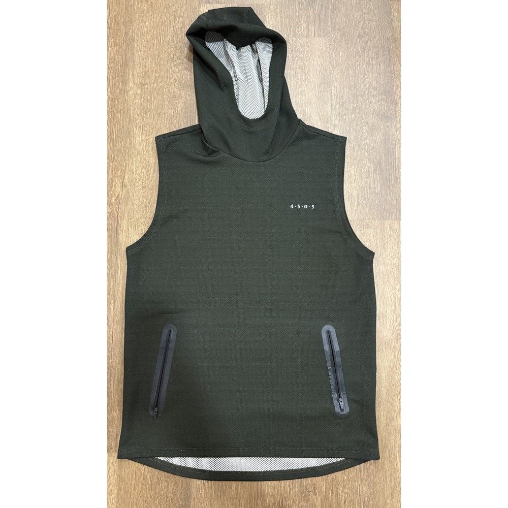 Asos 4505 Men's Medium Black Hooded Sleeveless Mesh Lined Tank